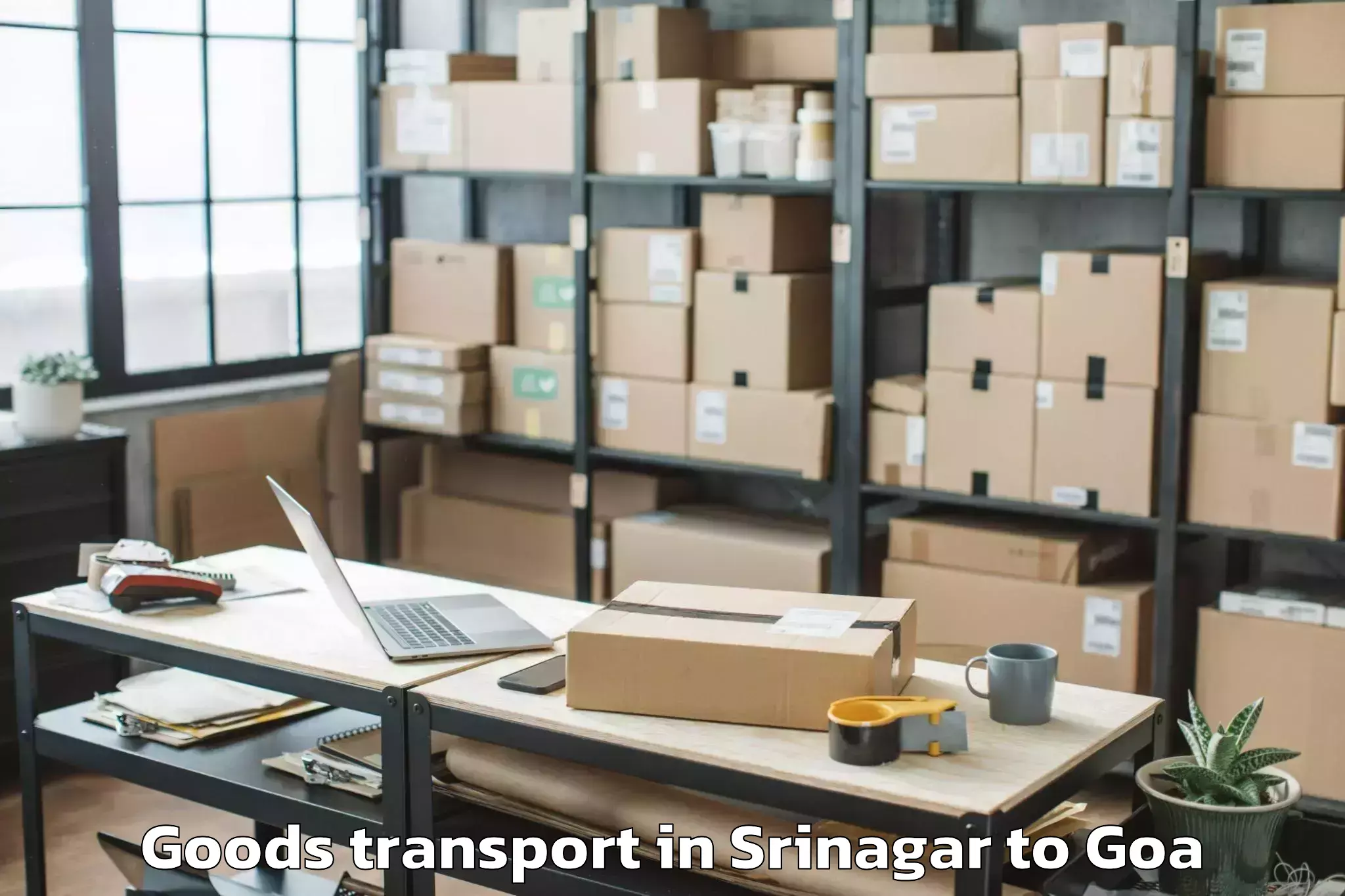 Srinagar to Chandor Goods Transport